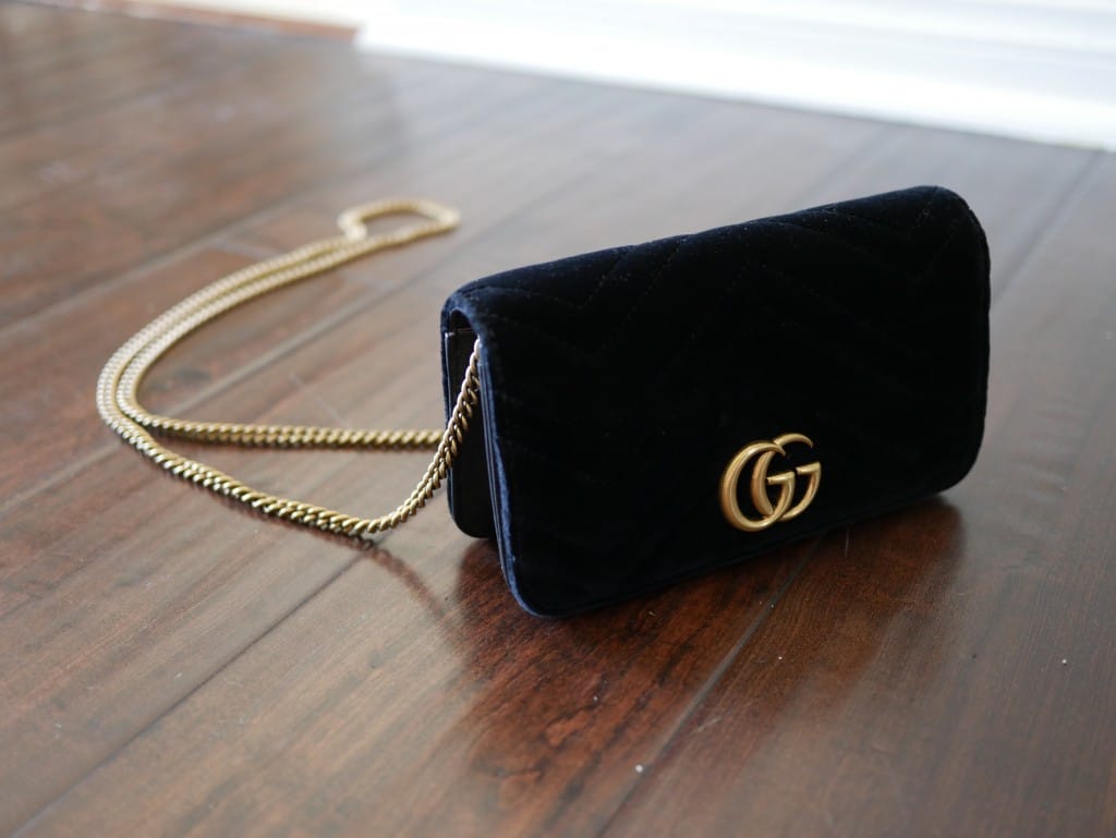how to clean velvet gucci bag